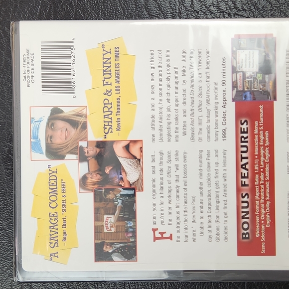 Factory Sealed Office Space DVD Widescreen Edition - Picture 2 of 6